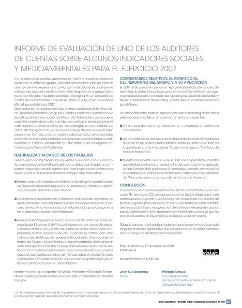+ infosobre Informe sobre Desarrollo Sostenible ... - Carrefour EspaÃƒÂ±a