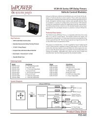 Product Data Sheet VCM-04 Series Off-Delay ... - InPower Direct