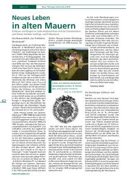 Neues Leben in alten Mauern - Schloss 