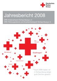 Jahresbericht 2008 - DRK Kreisverband Schaumburg