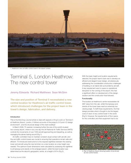 Terminal 5, London Heathrow: The new control tower - Arup