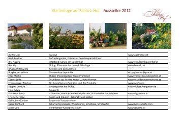 2012 Gartentage Aussteller 9.5.12 17. - Schlosshof
