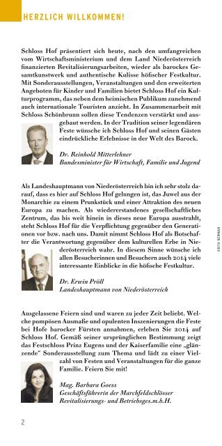 im Programmheft 2014 (pdf) - Schlosshof