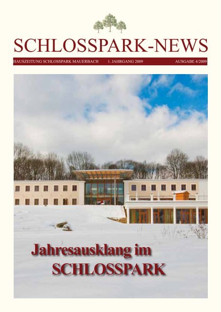 Ausgabe 4/2009 - Schlosspark Mauerbach