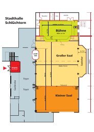 Plan Stadthalle SchlÃƒÂ¼chtern - Erdgeschoss
