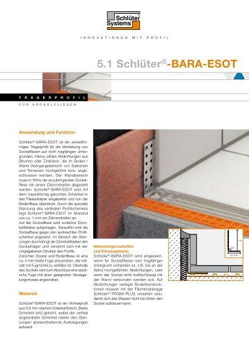 5.1 Schlüter®-BARA-ESOT - Schlüter-Systems