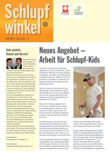 Newsletter Schlupfwinkel 2010