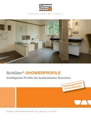 SHOWERPROFILE - Intelligente Profile für ... - Schlüter-Systems