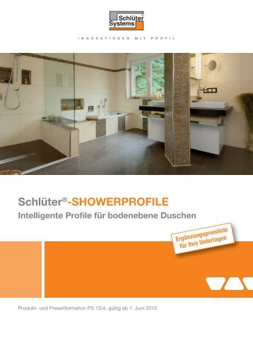 SHOWERPROFILE - Intelligente Profile für ... - Schlüter-Systems