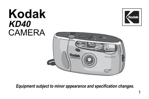 KD40 CAMERA - Support Home Page - Kodak