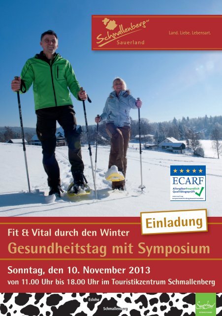 Gesundheitstag mit Symposium - Schmallenberger Sauerland