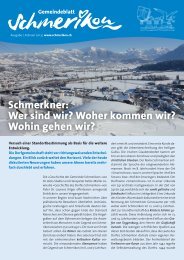 PDF: Gemeindeblatt: 1 / Februar 2013 - Gemeinde Schmerikon