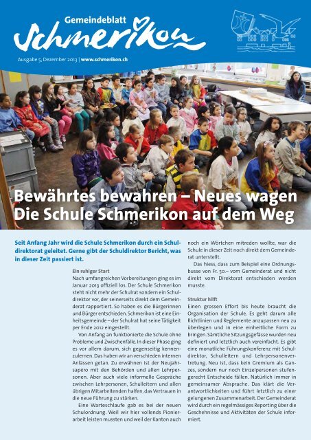 PDF: Download - Gemeinde Schmerikon