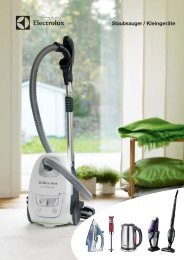 Zubehör für die im Katalog 2012 aufgeführten Modelle - Electrolux