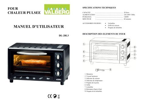 Four encastrable à chaleur tournante VALBERG SMFO 69 CS X VET - Electro  Dépôt