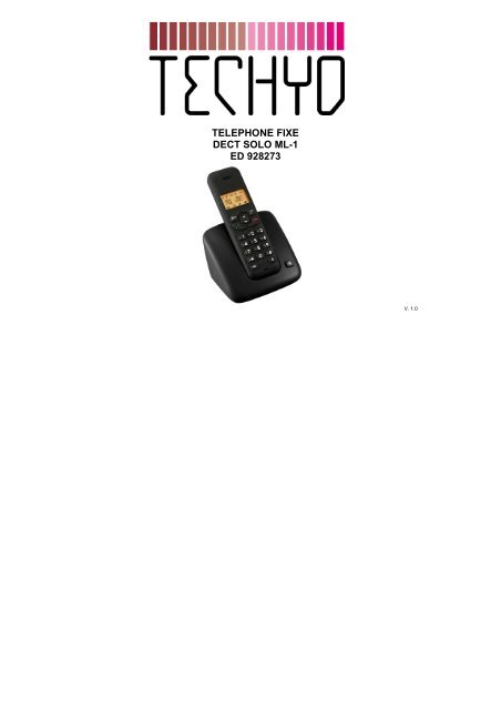 TELEPHONE FIXE DECT SOLO ML-1 ED 928273 - Electro Depot