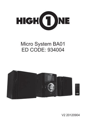 Micro System BA01 ED CODE: 934004 - Electro Depot