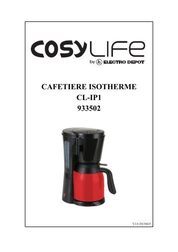 CAFETIERE ISOTHERME CL-IP1 933502 - Electro Depot