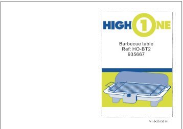 Barbecue table Ref: HO-BT2 935667 - Electro Depot