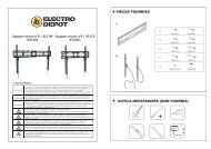 pieces fournies outils necessaires (non fournis) - Electro Depot