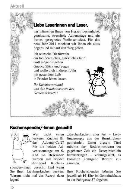 Fröhliche Weihnachten - Evangelische Burgkirchengemeinde ...