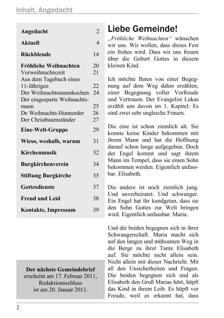 Fröhliche Weihnachten - Evangelische Burgkirchengemeinde ...