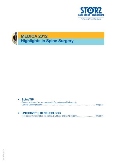 PRESSE Mitteilungen PRESS Releases MEDICA 2012 - Karl Storz