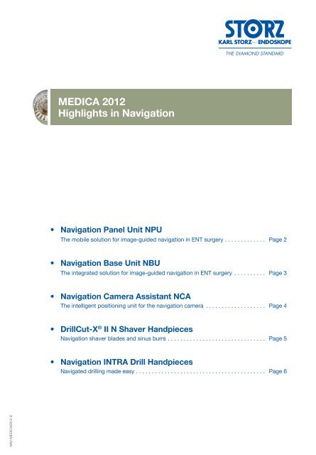 PRESSE Mitteilungen PRESS Releases MEDICA 2012 - Karl Storz