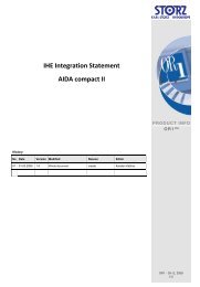 IHE Integration Statement AIDA compact II - Karl Storz
