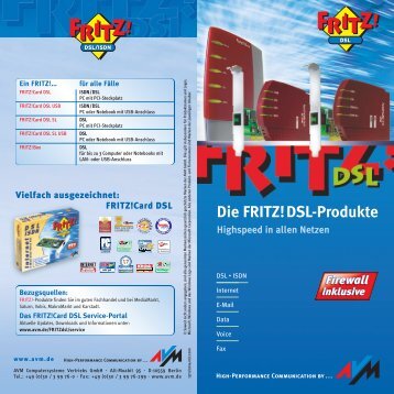 Die FRITZ! - DSL Modem