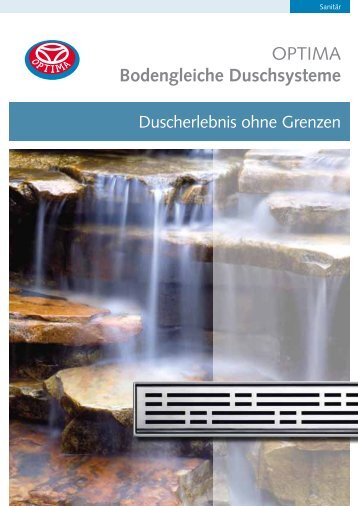 OPTIMA Bodengleiche Duschsysteme - Mainmetall