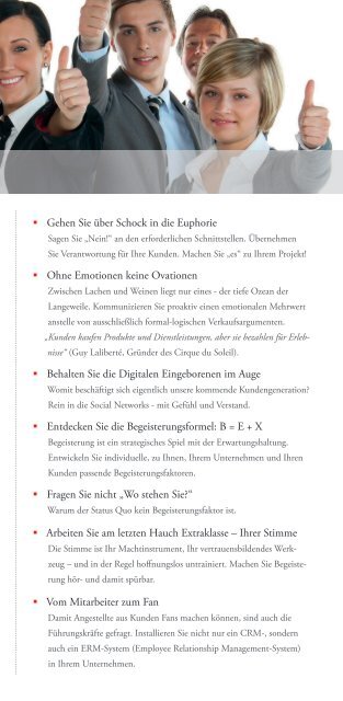 Vom Kunden zum Fan - SchmidtColleg GmbH & Co. KG