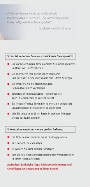 Work-Life-Balance leicht gemacht! - SchmidtColleg GmbH & Co. KG