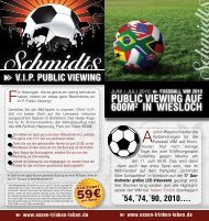 public viewing auf 600mÂ² in wiesloch - Schmidts Alter Schlachthof