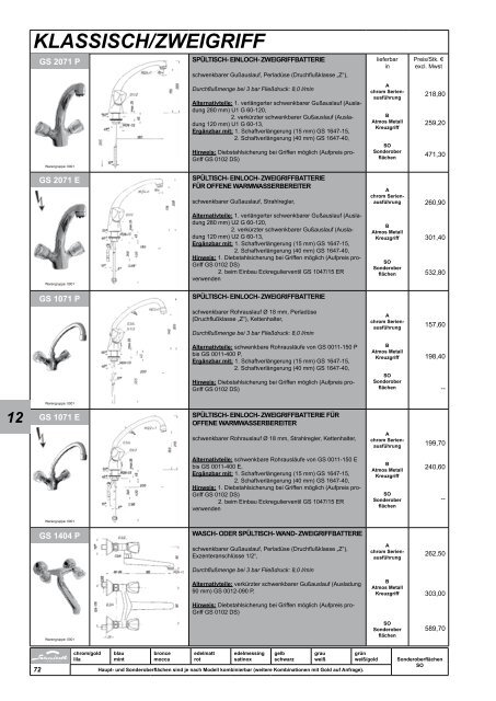 Katalog downloaden - Schmiedl Armaturen