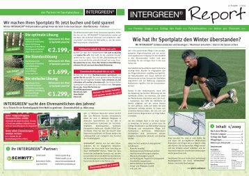 INTERGREEN-Report 2009_01 [PDF | 0.87 MB] - Schmitt GmbH