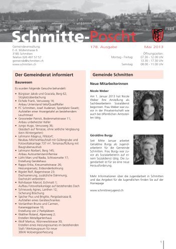 Schmitte-Poscht.Mai2.. - Gemeinde Schmitten