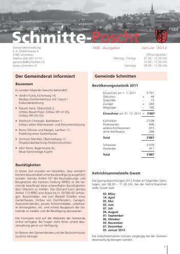 Schmitte-Poscht:Janu.. - Gemeinde Schmitten