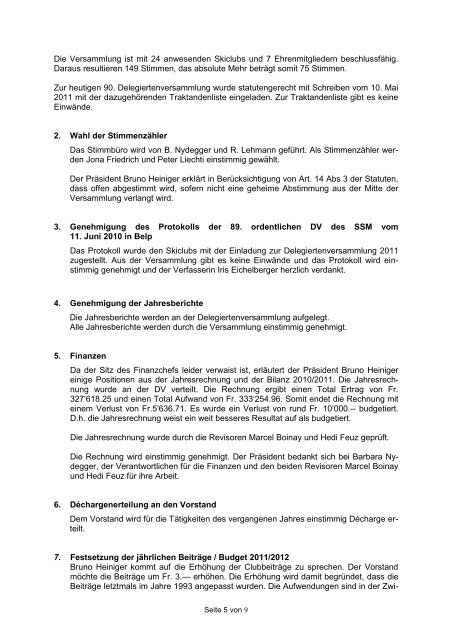 Protokoll der DV vom 11.06.2011 in Riffenmatt - Regionalverband ...