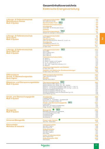 Kapitel 2.0 - Elektrische Energieverteilung - Schneider Electric