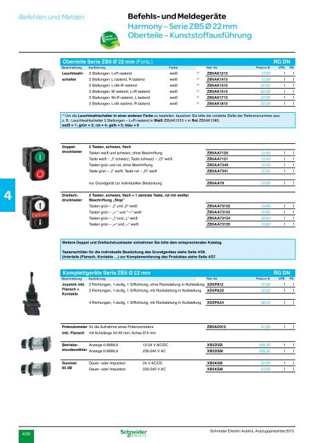 Gesamtinhaltsverzeichnis Automatisierung ... - Schneider Electric