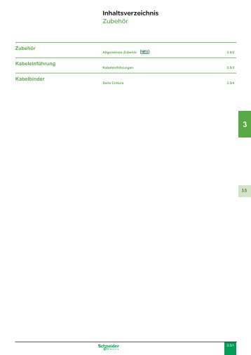 Inhaltsverzeichnis ZubehÃƒÂ¶r - Schneider Electric