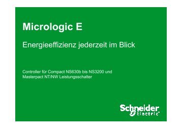 Micrologic E - Schneider Electric
