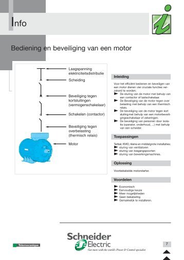 Bediening en beveiliging van een motor