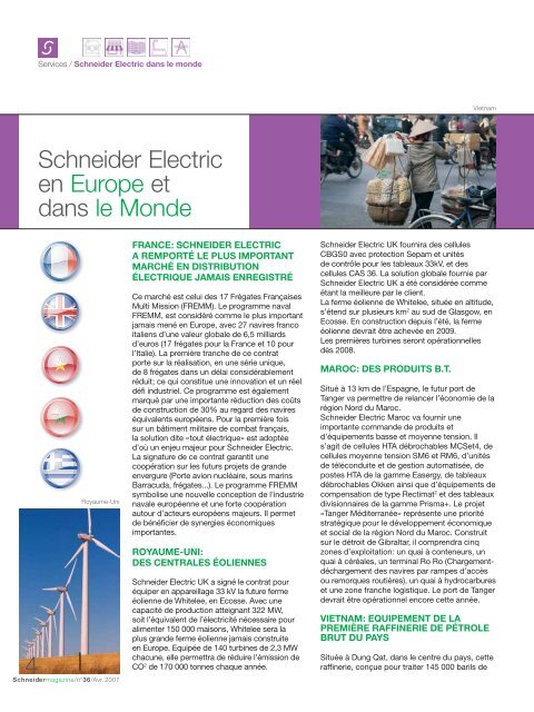 Schneider Electric en Europe et dans le Monde 4