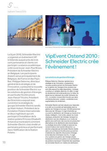 VipEvent Ostend 2010 : Schneider Electric crÃƒÂ©e l'ÃƒÂ©vÃƒÂ¨nement !