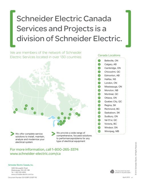 Low Voltage Electrical Distribution Moderization ... - Schneider Electric