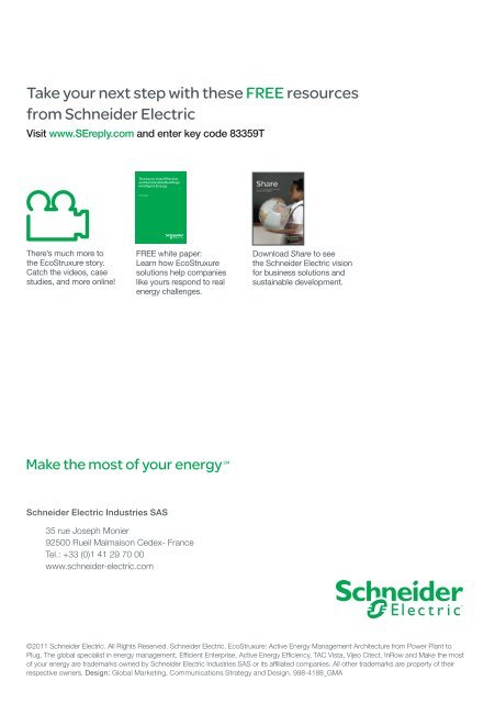 Download the EcoStruxure brochure - Schneider Electric