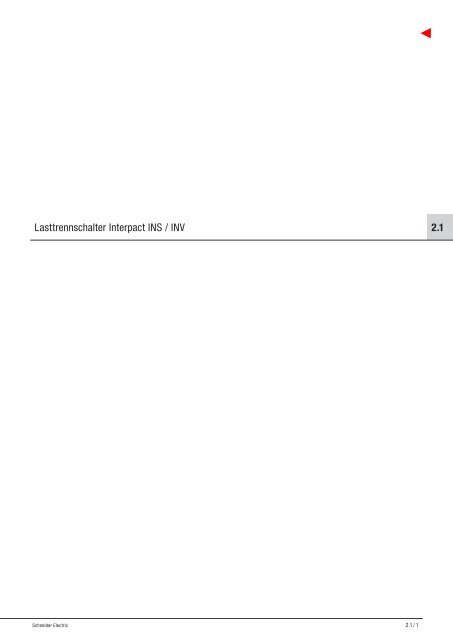 2.1 Lasttrennschalter Interpact INS / INV - Schneider Electric (Schweiz)