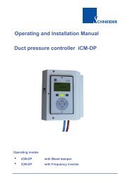 Operating and Installation Manual Duct pressure controller iCM-DP